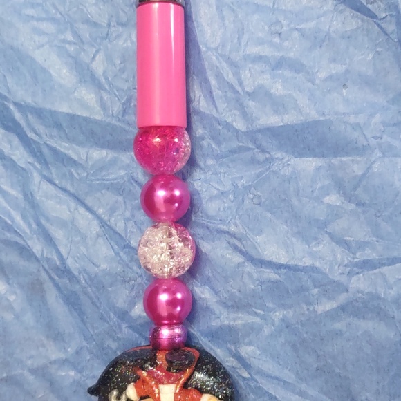 HOMEMADE DISNEY DOORABLE CAPTAIN HOOK TOPPER BEADED PEN REMOVABLE TOPPER - Picture 6 of 7